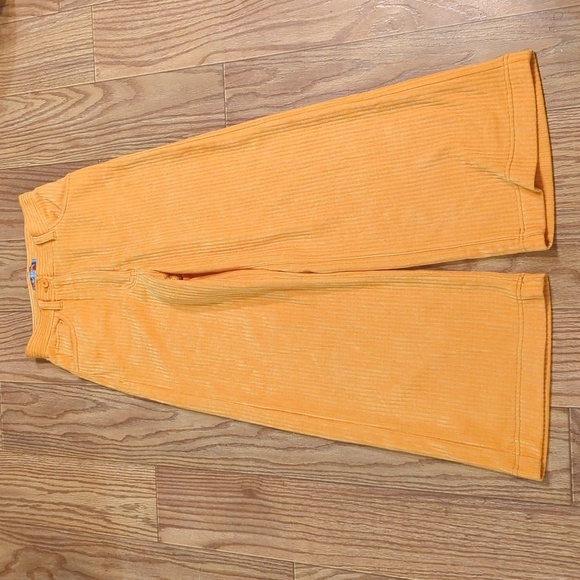 Urban Outfitters orange corduroy baggy wide leg flare pants size 2 - Picture 1 of 6